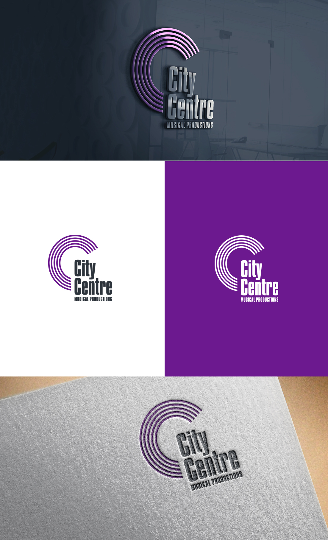 Logo Design by GLDesigns for City Centre Musical Productions | Design #30594141