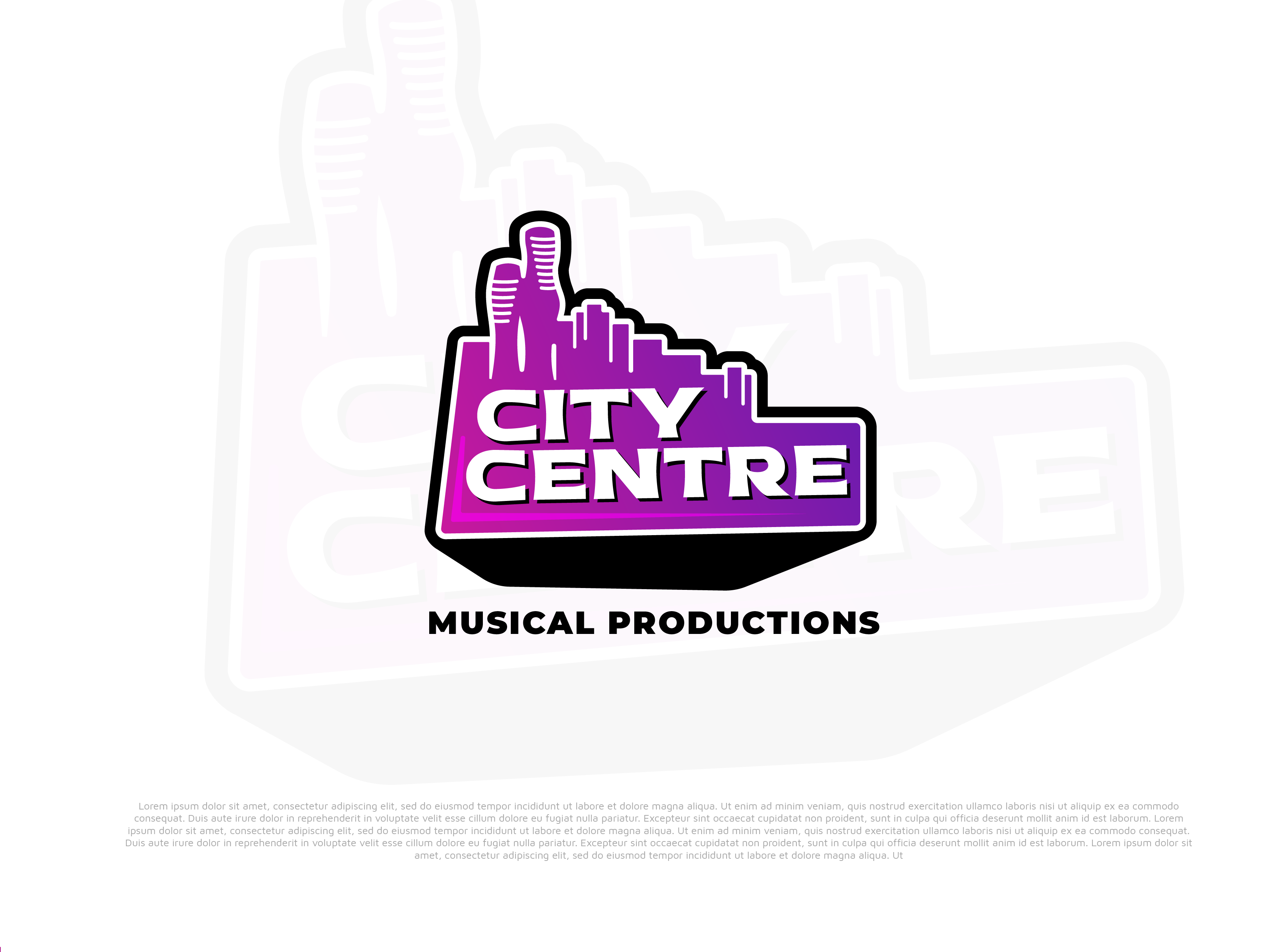 Design de Logo par JTdsign pour City Centre Musical Productions | Design #30593021