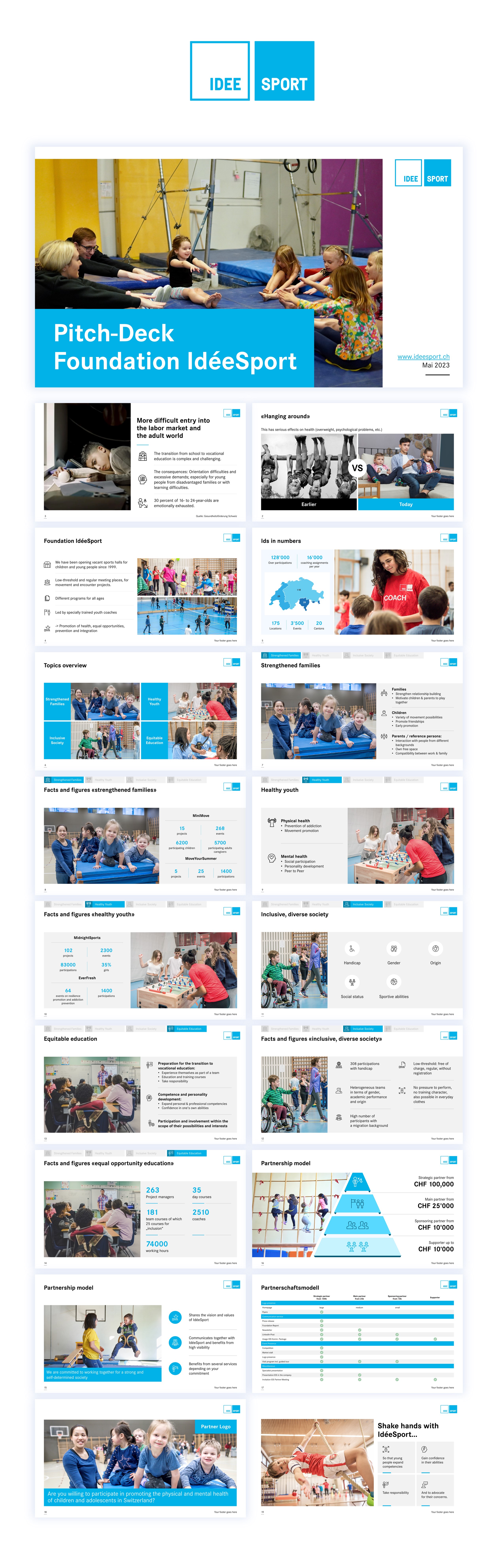 PowerPoint-Design von FishandWhale für Stiftung IdéeSport | Design: #30676569