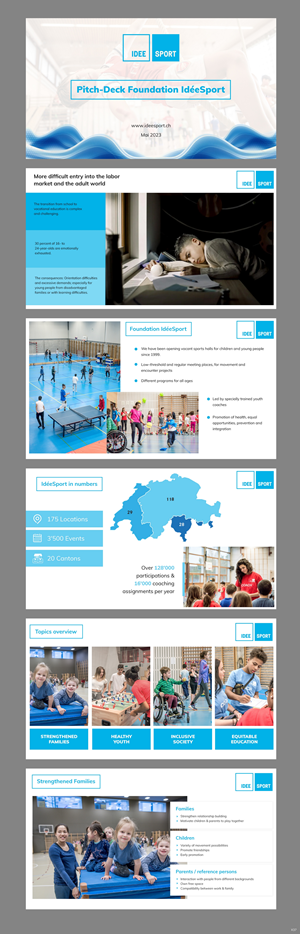 PowerPoint Design by pb for Stiftung IdéeSport | Design #30638667