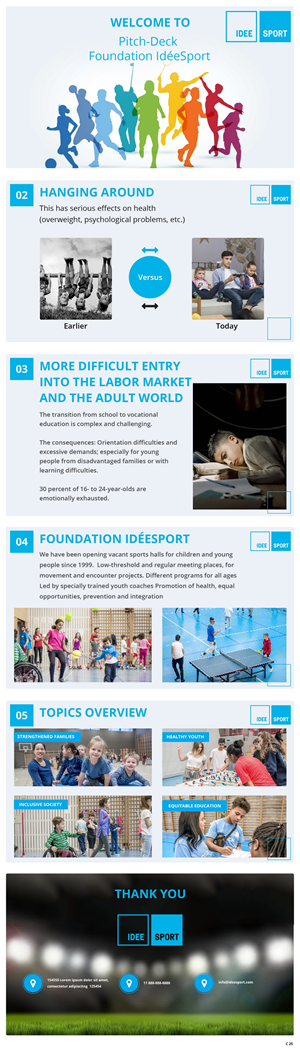 PowerPoint-Design von pb für Stiftung IdéeSport | Design: #30638668