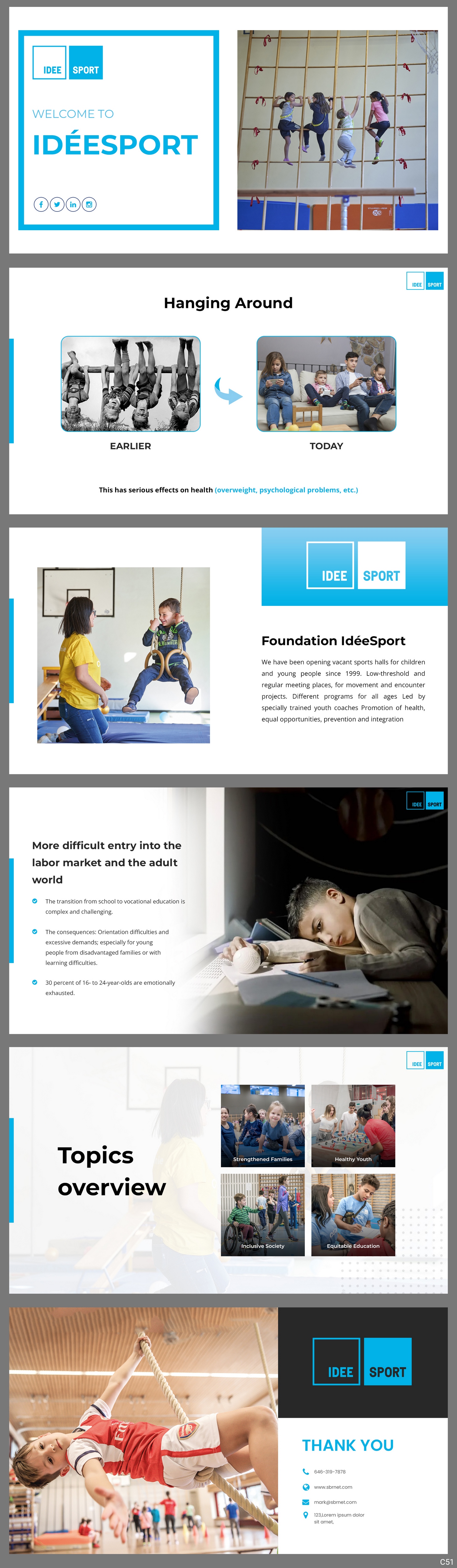 PowerPoint-Design von pb für Stiftung IdéeSport | Design #30638670