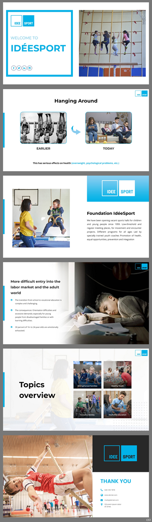 PowerPoint-Design von pb für Stiftung IdéeSport | Design: #30638670