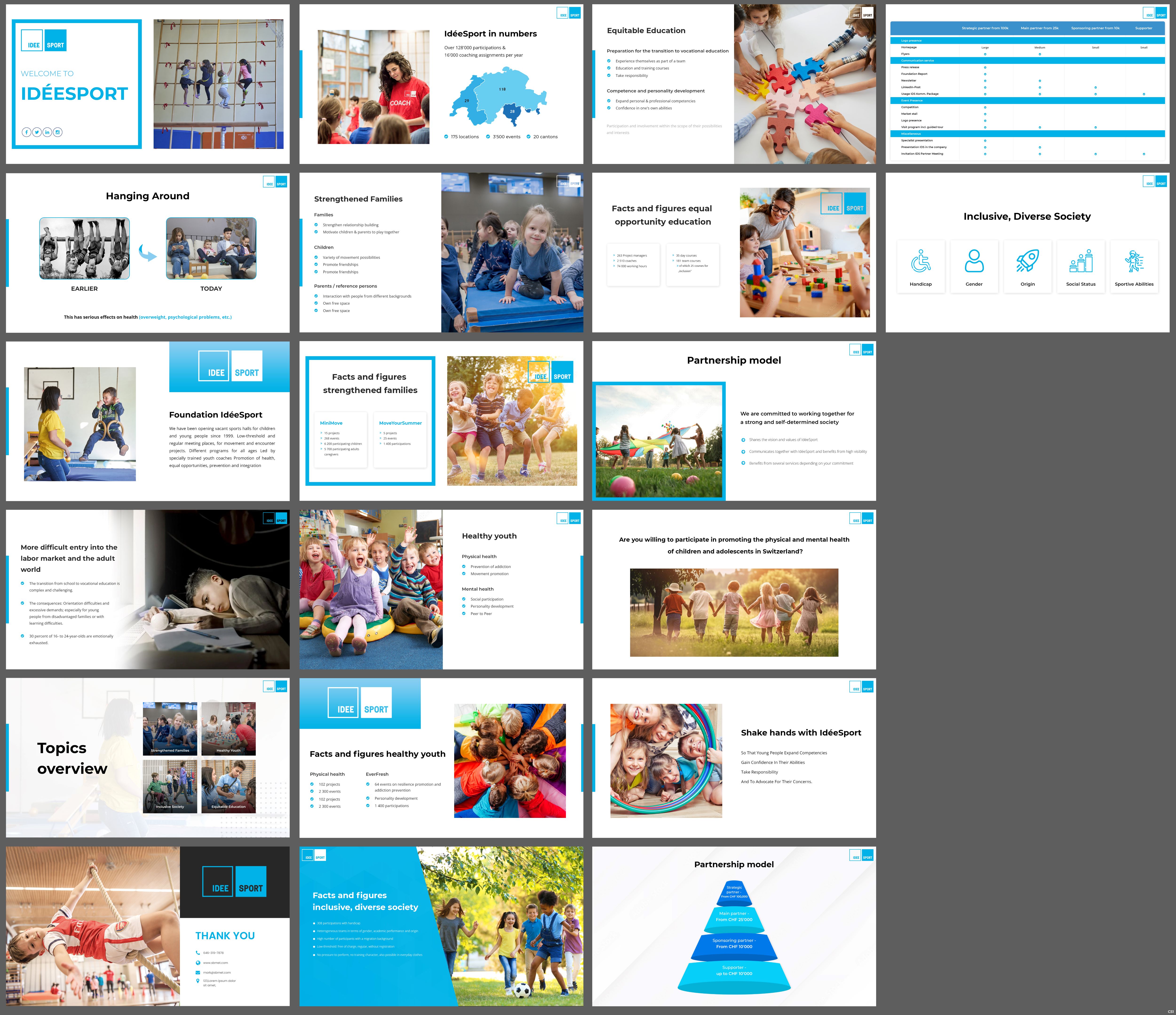 Diseño de PowerPoint por pb para Stiftung IdéeSport | Diseño #30683669