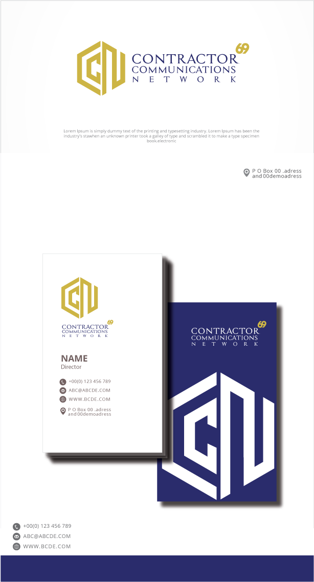 Logo Design by zebronicgraphic for Contractor Communications Network | Design #30594325