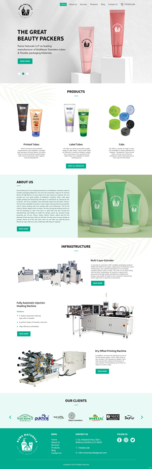 Web Design by pb for Ruma Naturals LLP | Design: #30602704