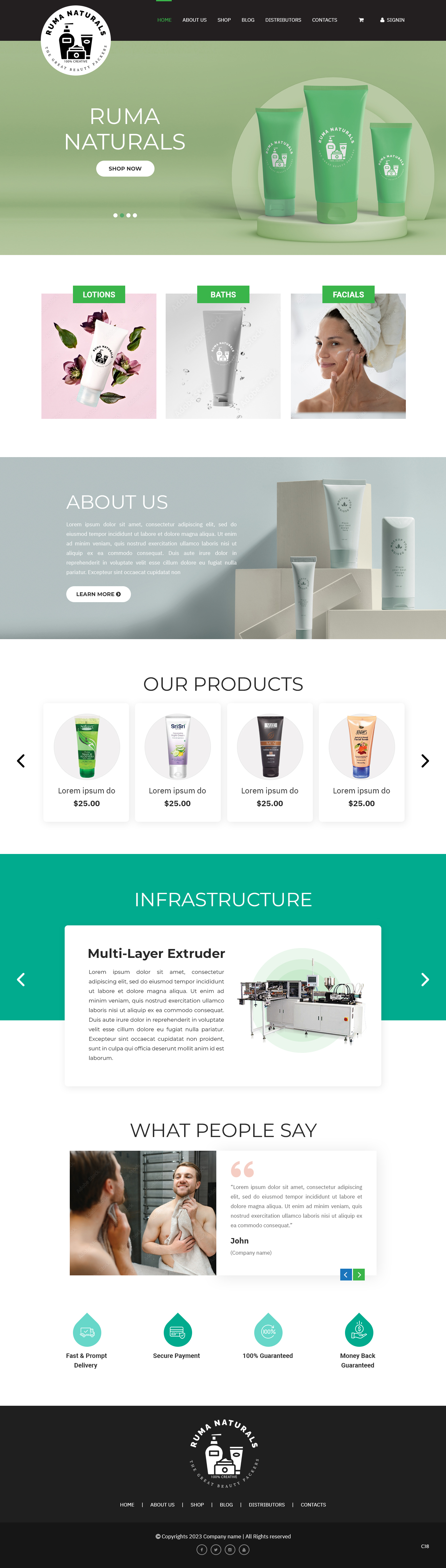 Web Design by pb for Ruma Naturals LLP | Design #30608829