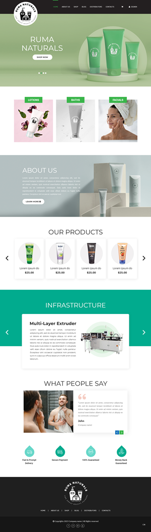 Web Design by pb for Ruma Naturals LLP | Design: #30608829