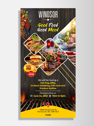 Design de Flyer par KreativeMadz pour Windsor Meats  | Design : #30605744