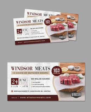 Design de Flyer par debdesign pour Windsor Meats  | Design : #30599085