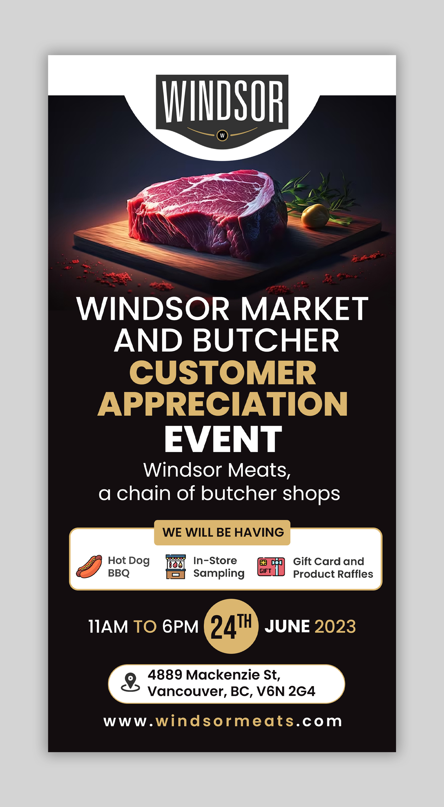 Flyer Design by debdesign for Windsor Meats  | Design #30693038