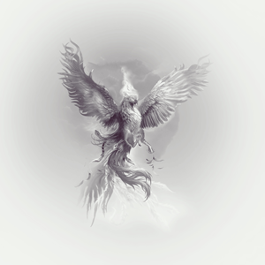 Black and grey Phoenix tattoo realistic style | 23 Tattoo Designs for a ...