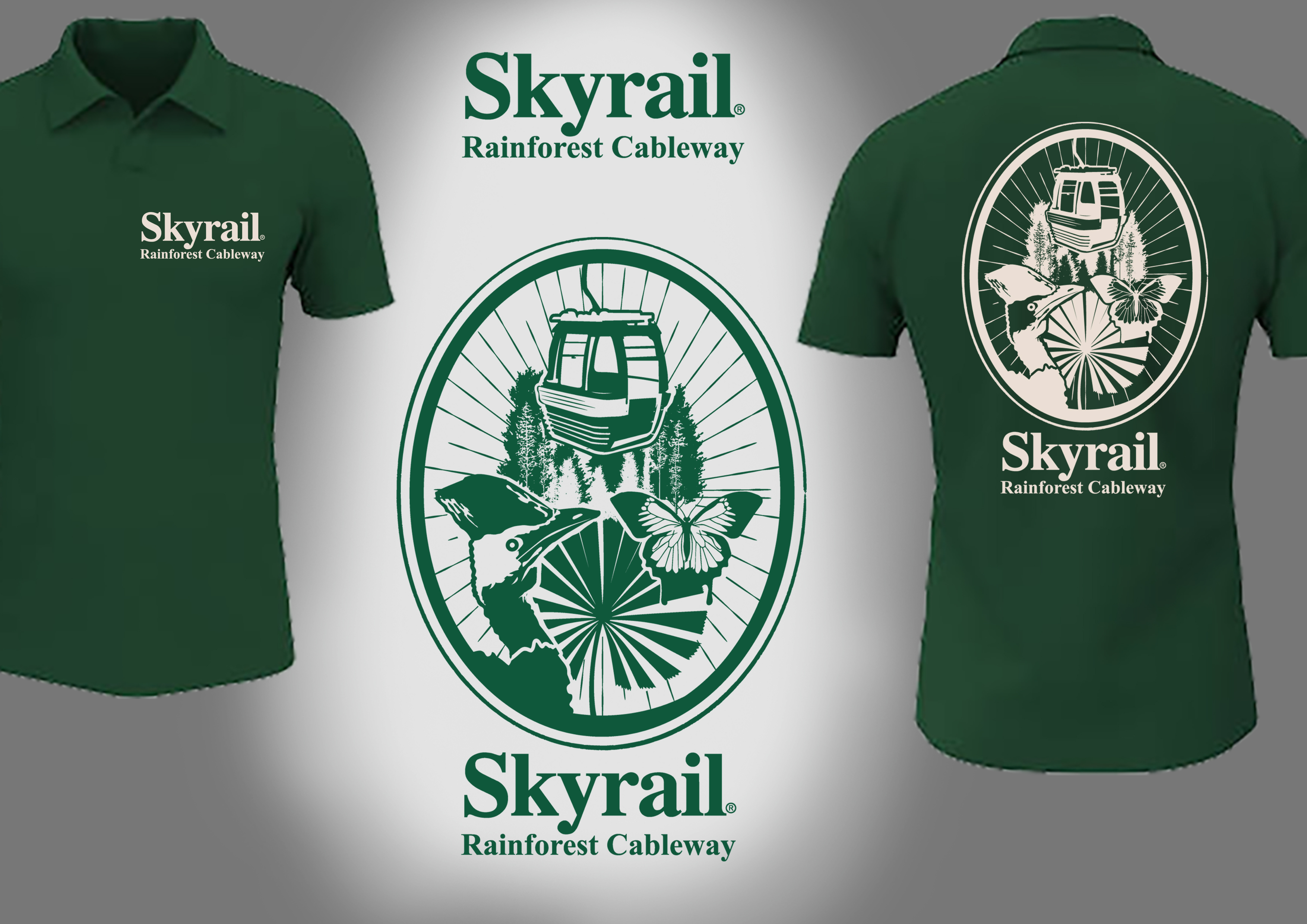 T-shirt Design by Detempo for Skyrail Rainforest Cableway | Design #30624589