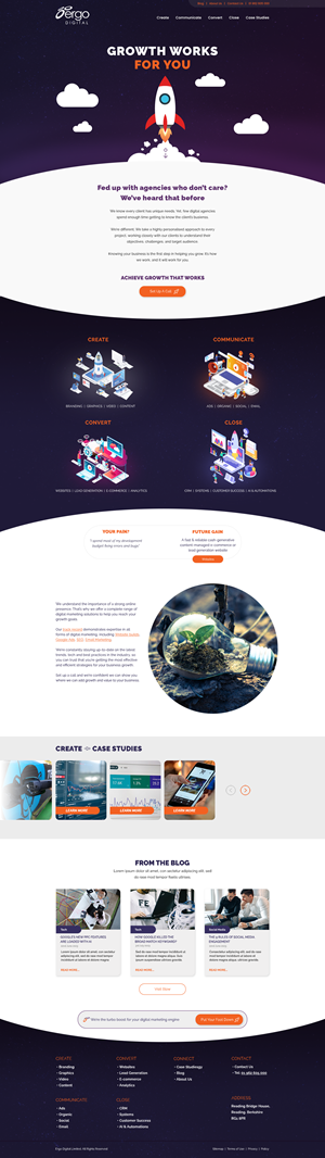 Web Design by C9 Designs for Ergo Digital Limited | Design: #30613195