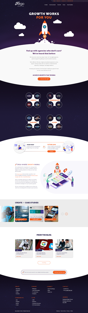 Web Design by C9 Designs for Ergo Digital Limited | Design: #30622283