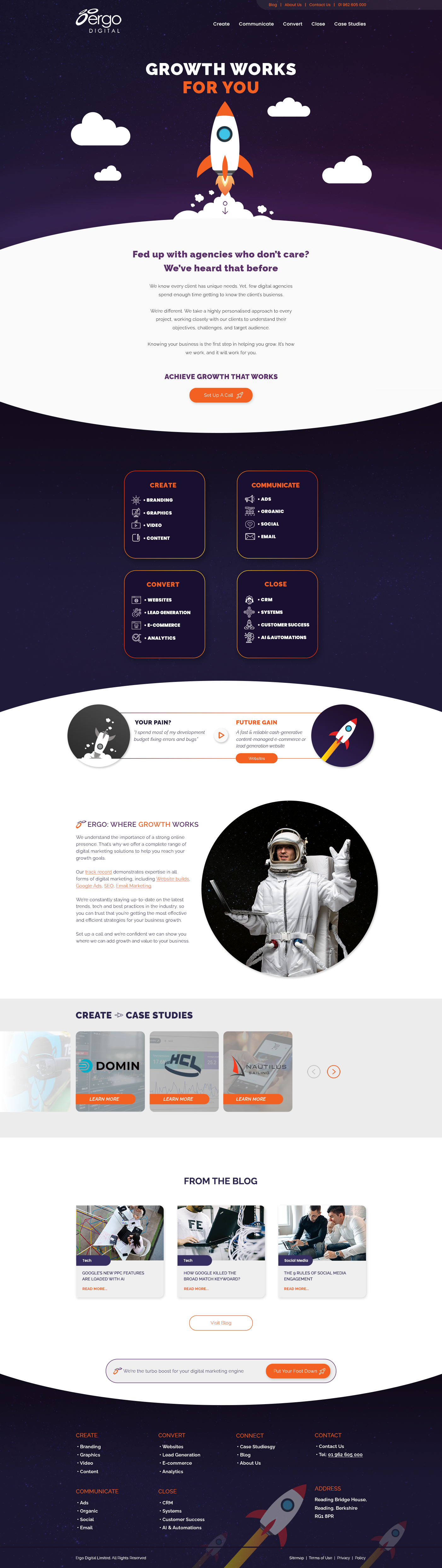 Web Design par C9 Designs pour Ergo Digital Limited | Design #30642561