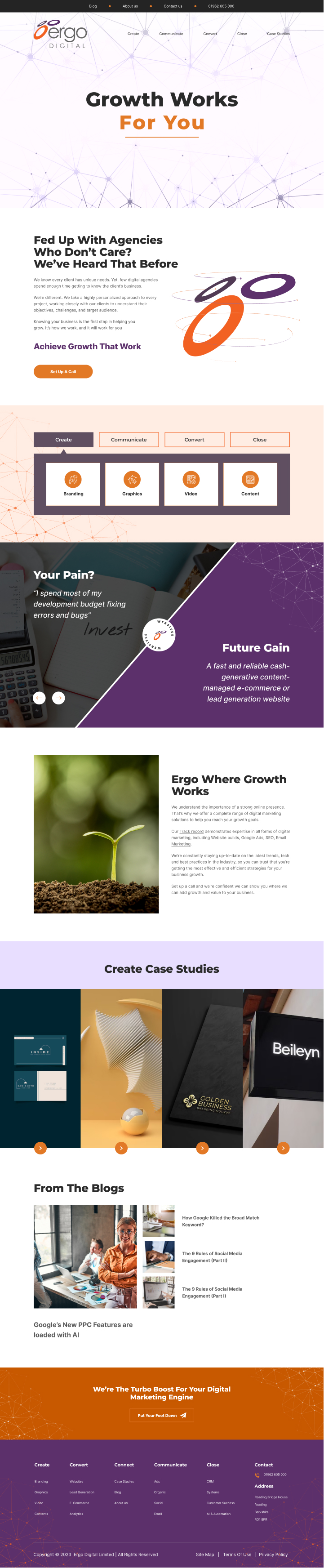 Web Design by Hafsa Fatymah for Ergo Digital Limited | Design #30629105