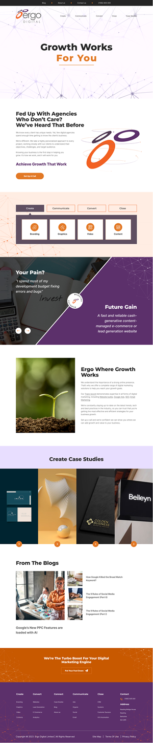 Web Design by Hafsa Fatymah for Ergo Digital Limited | Design: #30629105