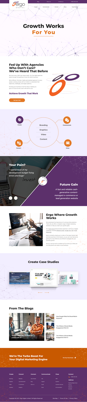 Web Design by Hafsa Fatymah for Ergo Digital Limited | Design: #30631147