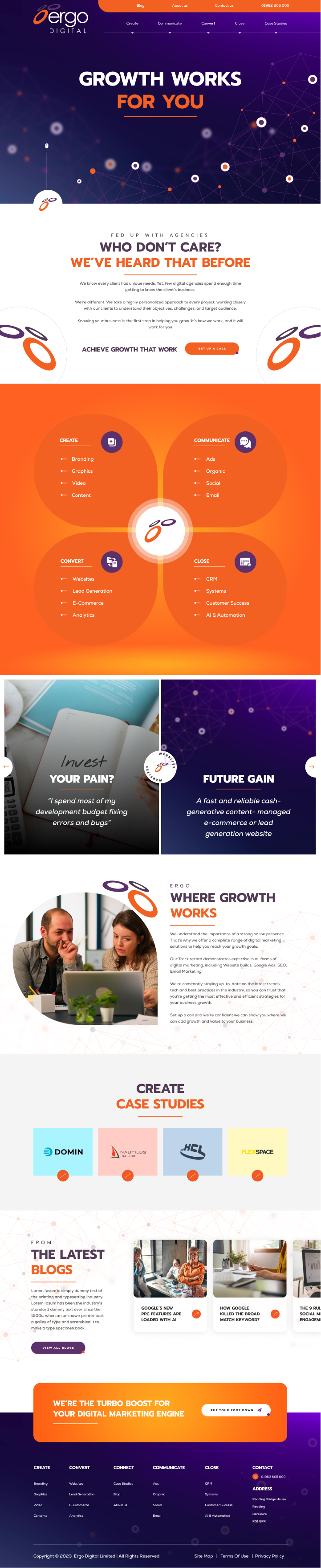 Web Design by Hafsa Fatymah for Ergo Digital Limited | Design #30637723