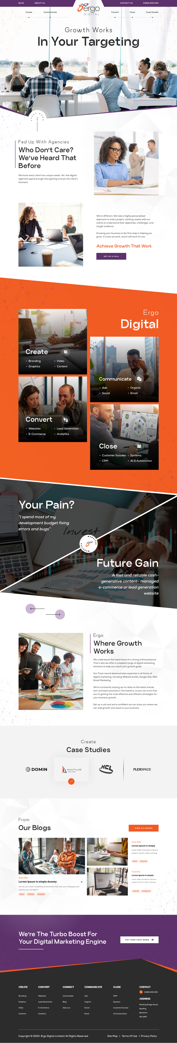 Web Design by Hafsa Fatymah for Ergo Digital Limited | Design #30637724