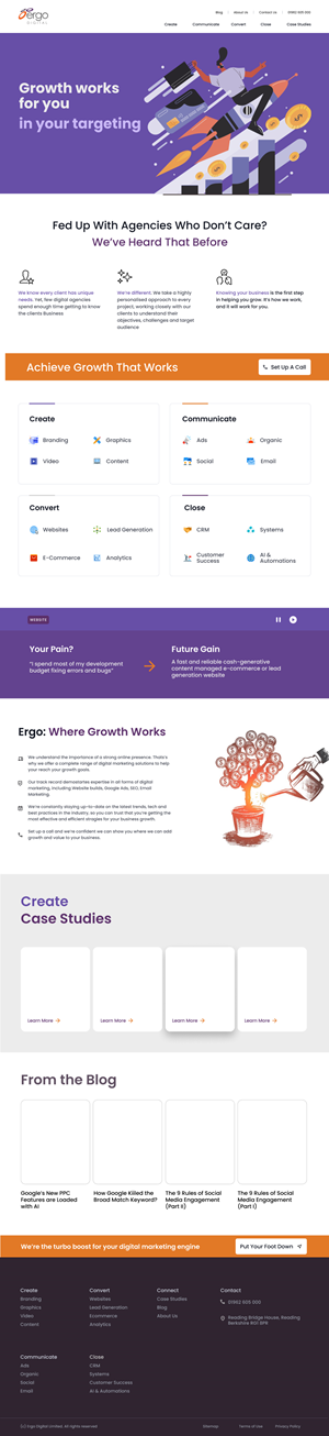 Web Design by kapilmoon for Ergo Digital Limited | Design: #30610754