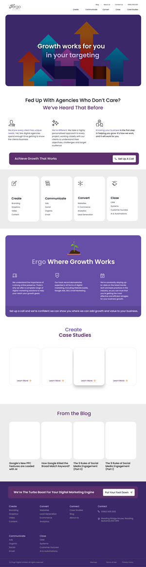 Web Design by kapilmoon for Ergo Digital Limited | Design: #30612918