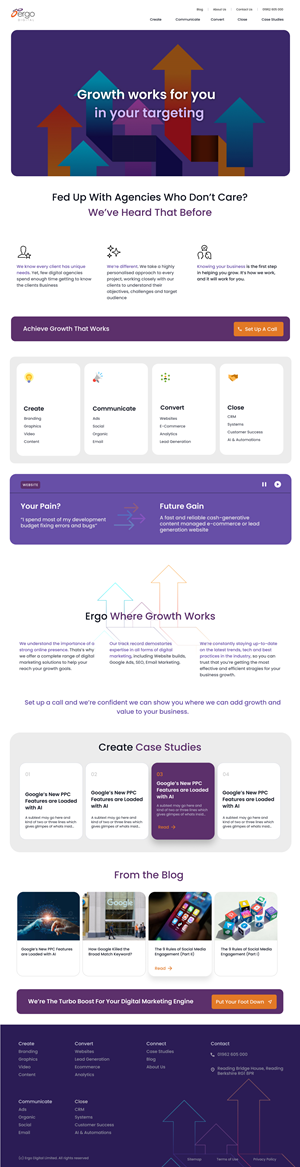 Web Design by kapilmoon for Ergo Digital Limited | Design: #30628284