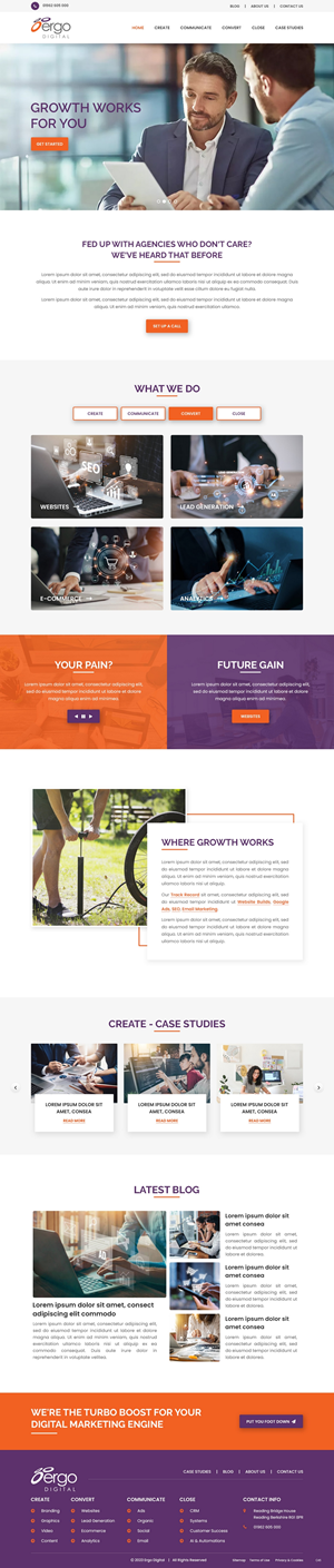 Web Design by pb for Ergo Digital Limited | Design: #30608785