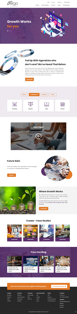 Web Design by pb for Ergo Digital Limited | Design: #30608786