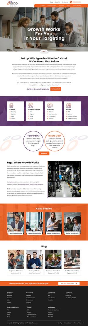 Web Design by pb for Ergo Digital Limited | Design: #30608787