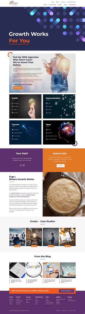 Web Design by pb for Ergo Digital Limited | Design: #30608793