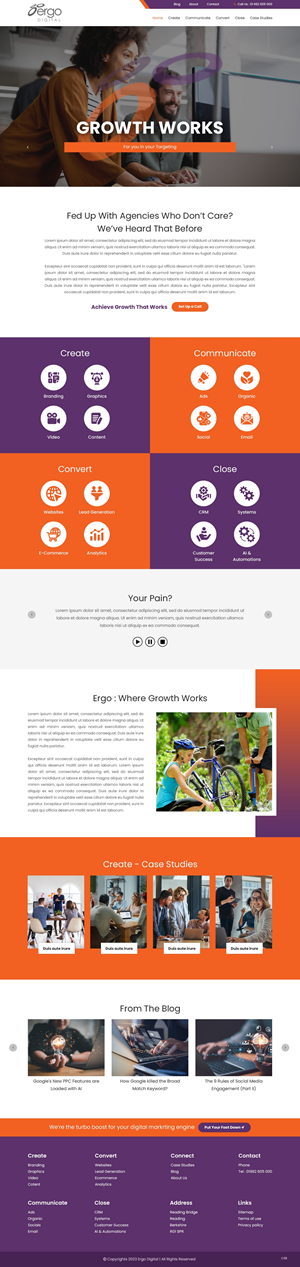 Web Design by pb for Ergo Digital Limited | Design: #30615614