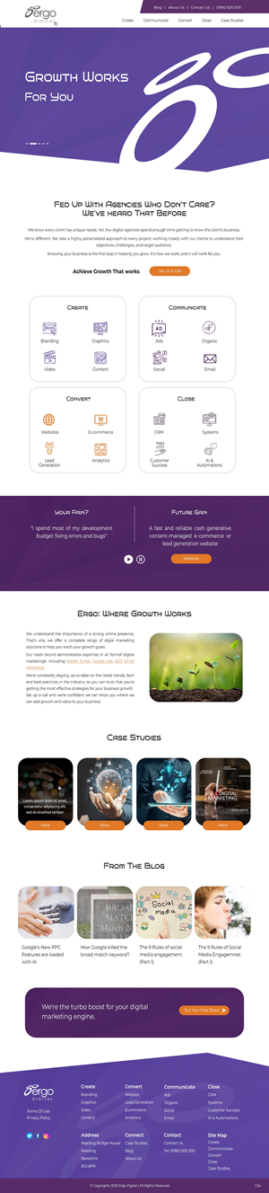 Web Design by pb for Ergo Digital Limited | Design: #30615615