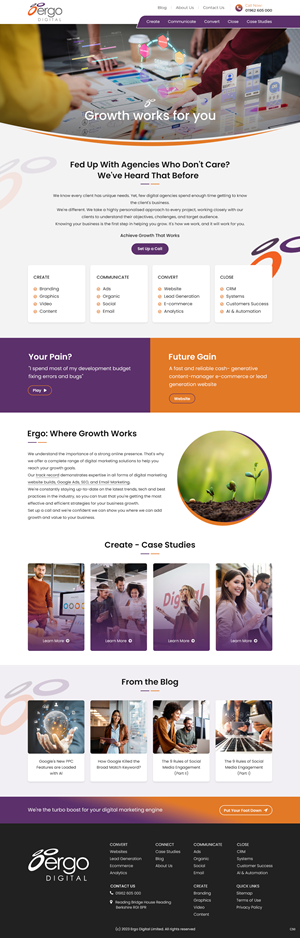 Web Design by pb for Ergo Digital Limited | Design: #30615616