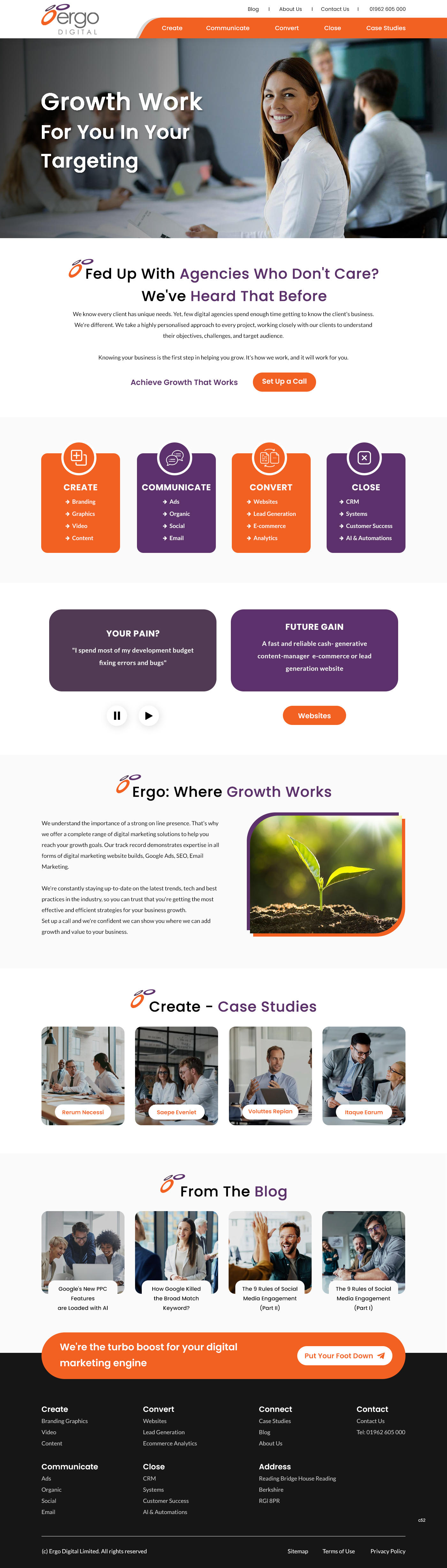 Web Design by pb for Ergo Digital Limited | Design #30615617