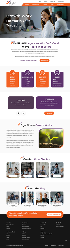 Web Design by pb for Ergo Digital Limited | Design: #30615617