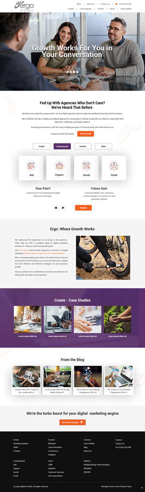 Web Design by pb for Ergo Digital Limited | Design: #30615618