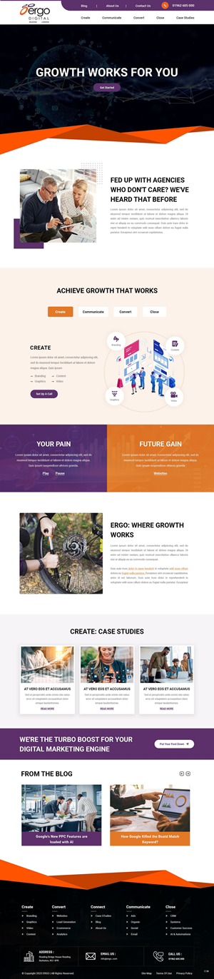 Web Design by pb for Ergo Digital Limited | Design: #30615619
