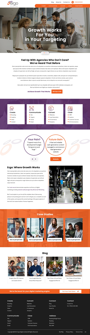 Web Design by pb for Ergo Digital Limited | Design: #30615620