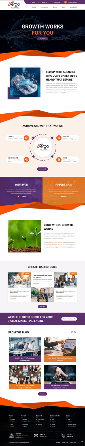 Web Design by pb for Ergo Digital Limited | Design: #30626047