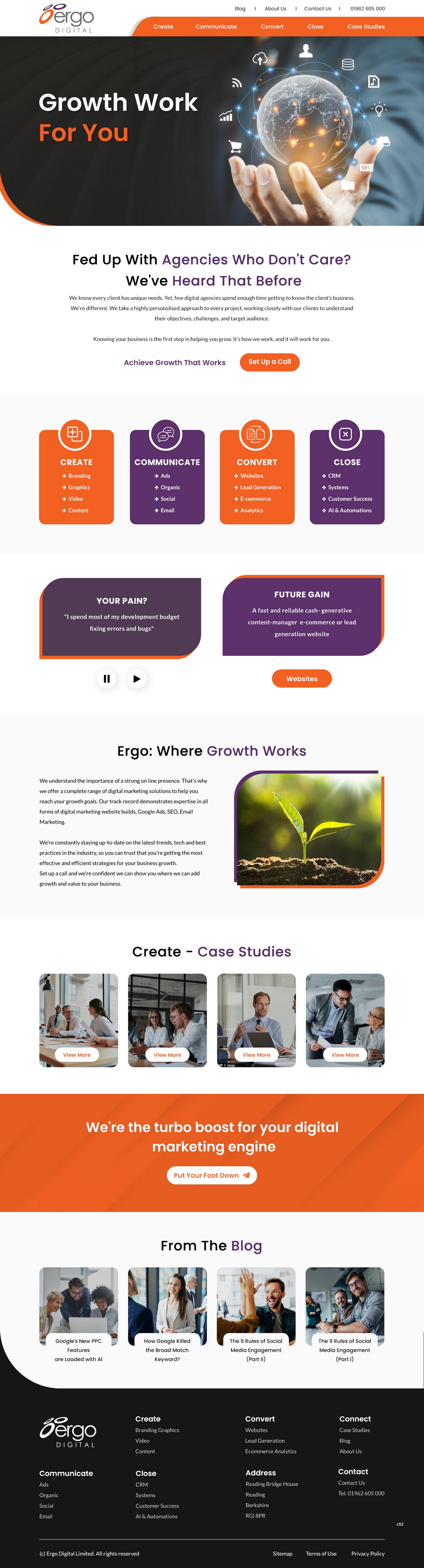 Web Design by pb for Ergo Digital Limited | Design #30633853