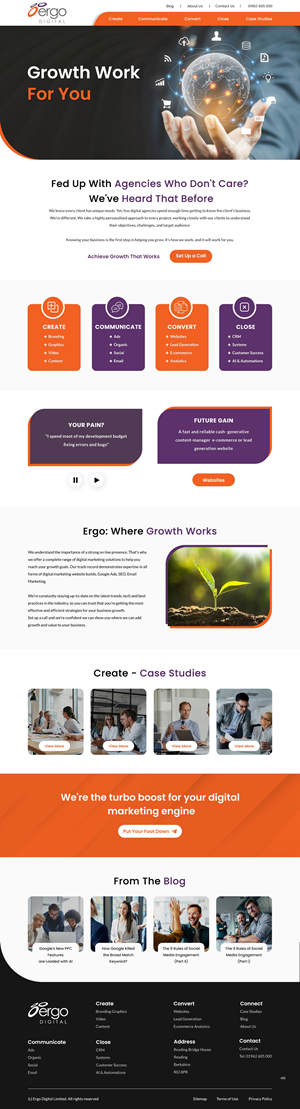 Web Design by pb for Ergo Digital Limited | Design: #30633853