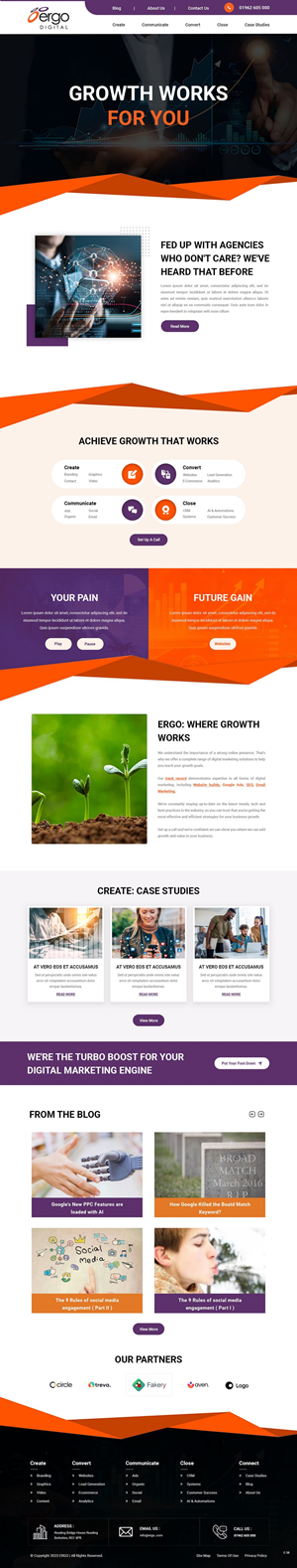 Web Design by pb for Ergo Digital Limited | Design: #30633854