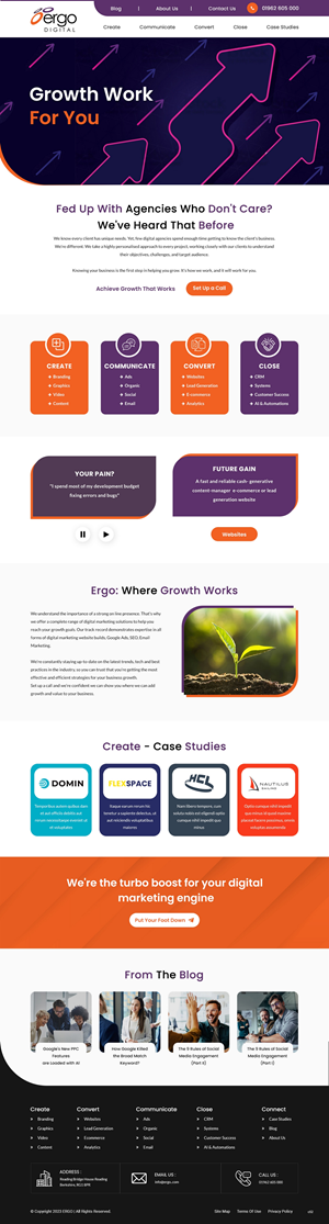 Web Design by pb for Ergo Digital Limited | Design: #30638749