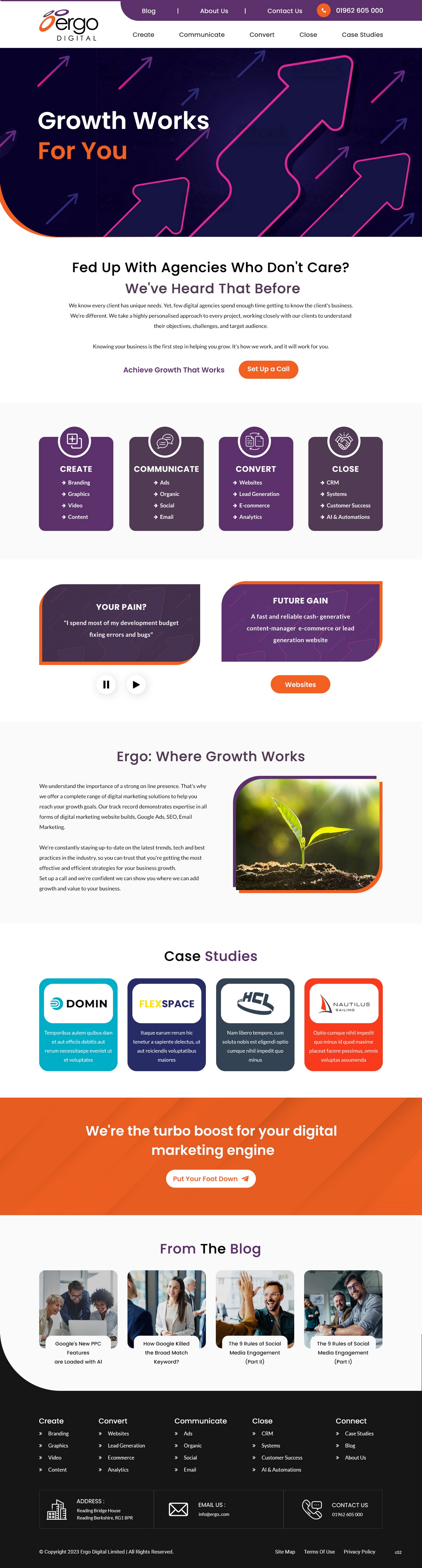 Web Design by pb for Ergo Digital Limited | Design: #30645372