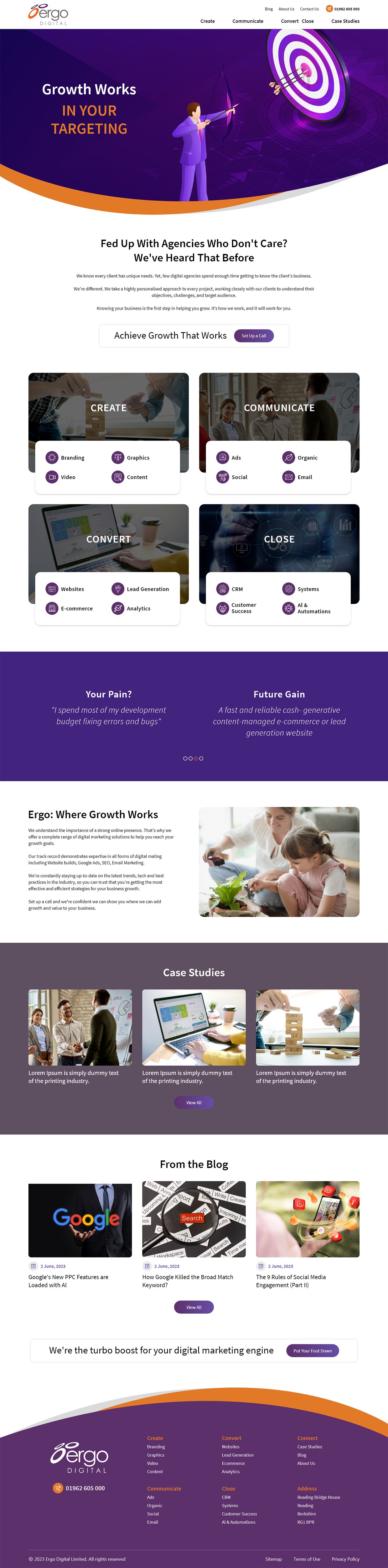 Web Design by Ved Web Services for Ergo Digital Limited | Design #30651306