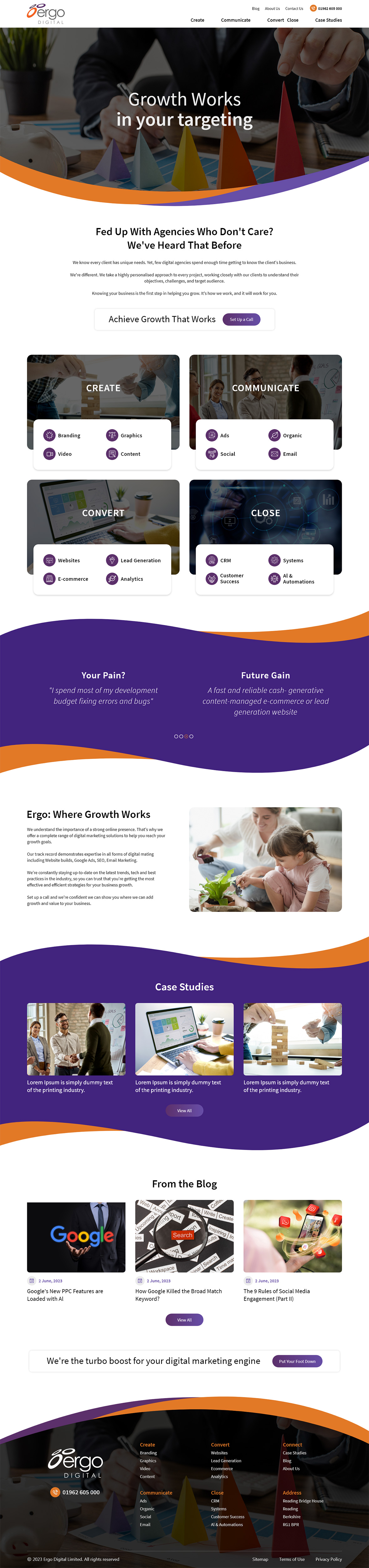 Web Design by Ved Web Services for Ergo Digital Limited | Design #30651307