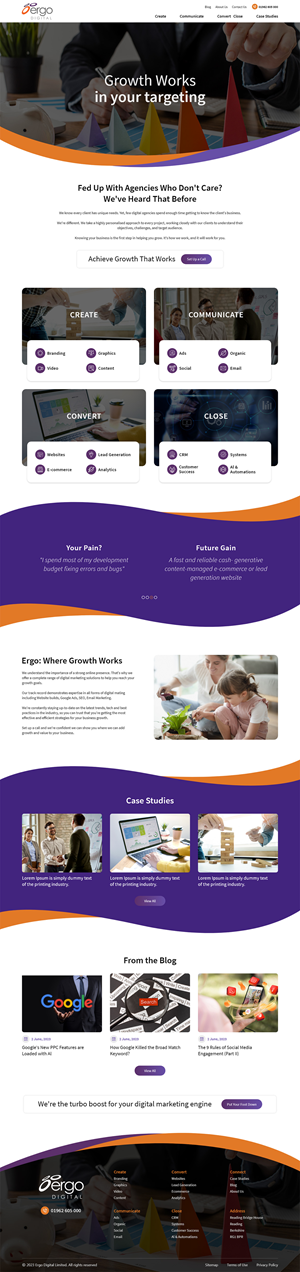 Web Design by Ved Web Services for Ergo Digital Limited | Design: #30651307