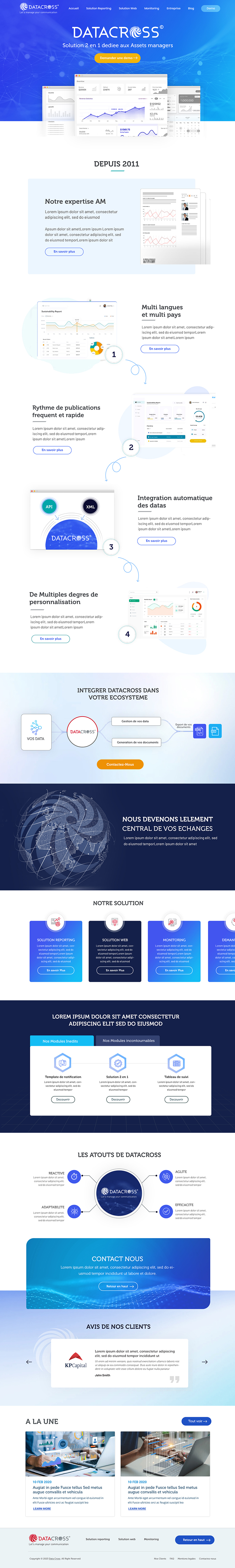 Web Design par Blue Sparrow pour Digitalcube | Design #30634645
